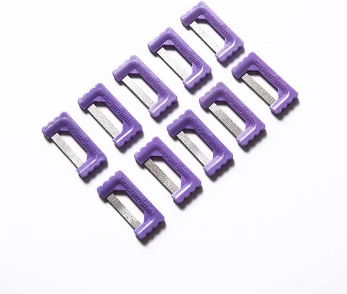 Vista 12 de Easyinsmile IPR Kit dental de ortodoncia interproximal tiras de reducción de esmalte para pulir dientes sierra abrasiva herramienta de limpieza