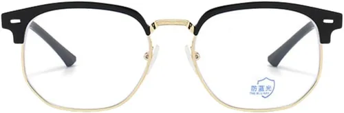 Vista 13 de Shiratori Nuevas gafas de moda vintage de medio marco semi sin montura con lentes transparentes