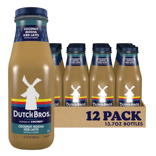 Vista 13 de Dutch Bros Caramel Mocha Iced Latte inspirado en Caramelizer, botellas de 12-13.7 onzas líquidas