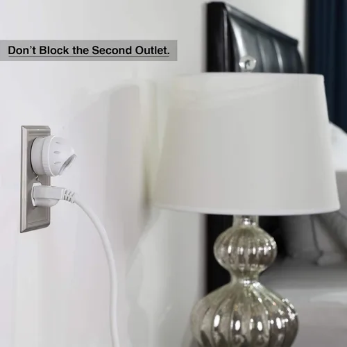 Vista 4 de DEWENWILS Luces nocturnas enchufables a la pared, sensor de atardecer a amanecer, rotación de 360°, luces nocturnas LED direccionales para niños