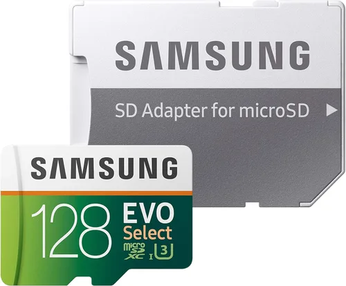 Vista 2 de Samsung: EVO Select 128GB MicroSDXC UHS-I U3 100MB/s Full HD & 4K UHD Tarjeta de memoria con adaptador (MB-ME128HA)