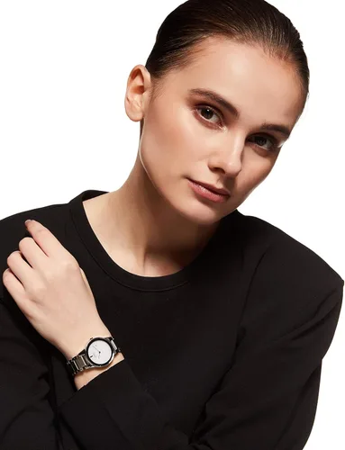 Vista 6 de Citizen Reloj de acero inoxidable GA1050-51A Eco-Drive Axiom para mujer, plateado, Movimiento de cuarzo