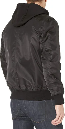 Vista 3 de GUESS Chaqueta bomber con capucha para hombre