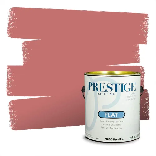 Vista 746 de Prestige Paints Pintura exterior e imprimación en uno, 1 galón, plano, coincidencia comparable de Valspar* Amber Rose*