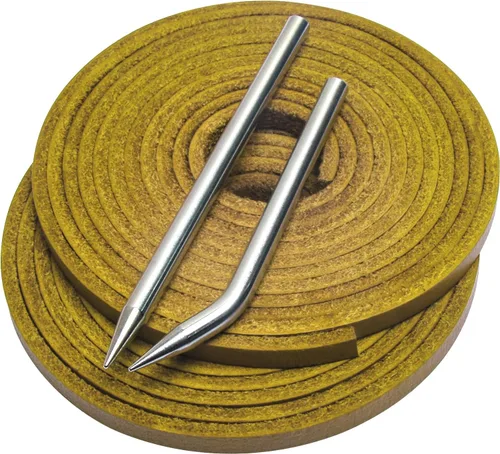 Vista 19 de Softball Baseball Glove Lace, Mitt Lace Repair Kit Includes 2 Leather Laces and Lacing Needle for Catcher's Glove