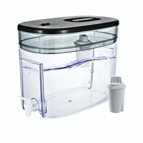 Jarra de filtro de agua de larga vida útil de 120 galones 40 tazas con 1 filtro de membrana, certificado IAPMO, 5 veces más duradera, reduce un 99%