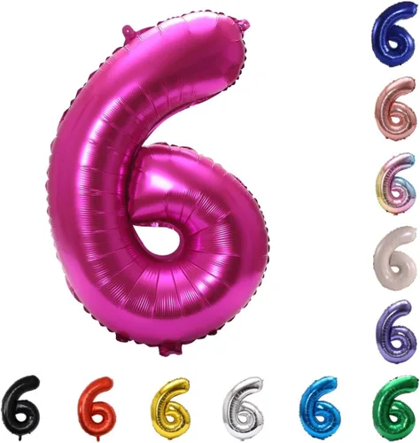 Vista 64 de YPSelected Globo de aluminio grande de 32 pulgadas con número de helio, cumpleaños, boda, fiesta, 0-9 (azul bebé, 0)