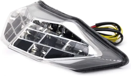Vista 3 de MZS Luz trasera para motocicleta, LED integrado intermitente transparente compatible con EX 300 EX300 2013-2017