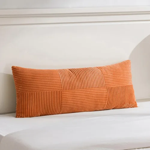 Vista 135 de Fancy Homi Fundas de almohada decorativas lumbares de color amarillo mostaza de 12 x 20 pulgadas para sala de estar, sofá cama, estilo rústico