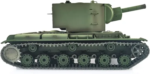 Vista 5 de Actualizado Ver 1/16 Soviético Kv-2 Tk7.0 Rc Tanque Gigante Henglong 3949 360° Torreta Ir Bb Airsoft Barril Recoil Efecto Humo