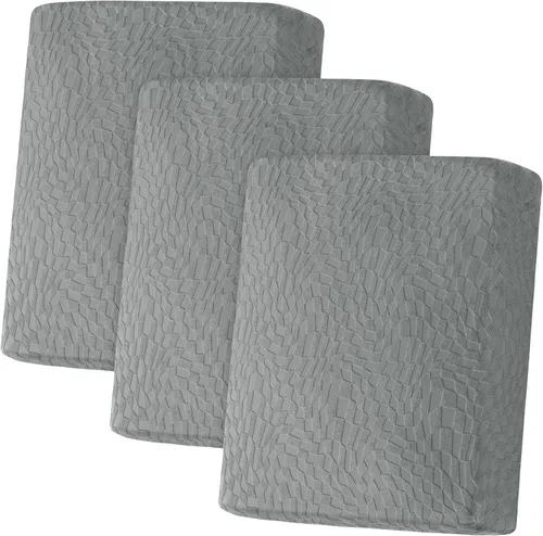 Vista 34 de ZNSAYOTX 1 Funda de silla Jacquard para sala de estar, funda de silla de alta elasticidad con brazos, antideslizante, apta para mascotas, funda