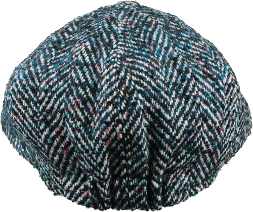Vista 9 de GORRA DE BOY DE 8 PANELES DE LANA TWEED BOY, GORRA PLANA BAKER BOY, GORRA DE INVIERNO PARA HOMBRE verde azulado