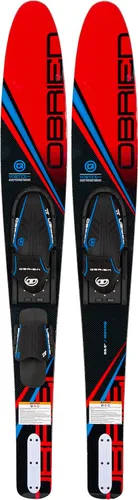 Vista 2 de O'Brien Vortex Combo Water Skis with Adjustable Bindings – Wide-Body Design for Easy Deep-Water Starts – Perfect for Beginners and Intermediate