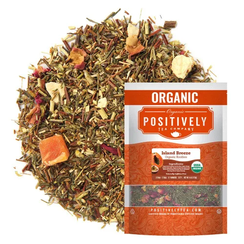 Vista 35 de Organic Positively Tea Company, Té Rooibos de vainilla y naranja sanguina, hoja suelta, 4 onzas