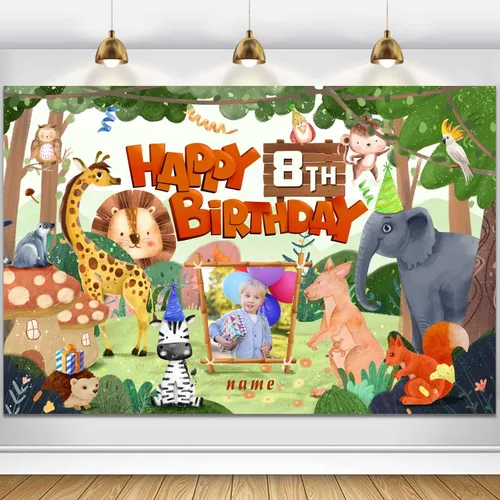 Vista 21 de Decoraciones de cumpleaños de unicornio personalizadas para niñas, pancarta de cumpleaños de unicornio, decoración de cumpleaños de princesa