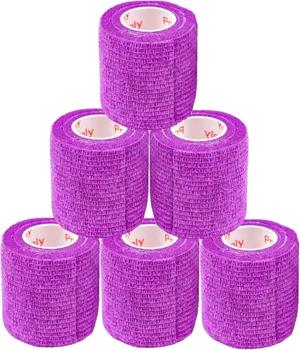 Vista 51 de Cinta adhesiva para veterinarios (negro) (paquete de 2) (2 pulgadas x 15 pies), autoadhesiva, adherente, cohesiva, flexible, autoadhesiva, rollo