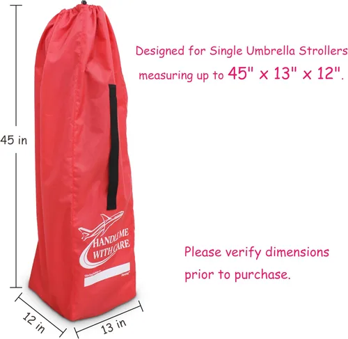 Vista 3 de Bolsa de viaje para cochecito de avión, para cochecitos de paraguas individuales, color negro