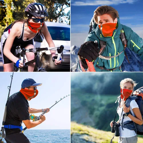 Vista 6 de Neck Gaiter Seamless bandana Balaclava Headbands Face Cover