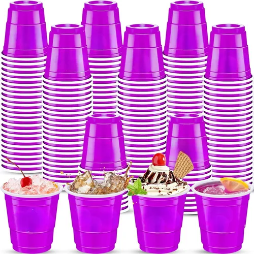 Vista 29 de 500 piezas vasos de chupito de 2 onzas de colores surtidos, vasos de chupito coloridos de plástico neón para beber, degustaciones servidas