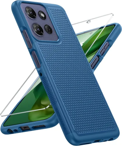 Vista 223 de FNTCASE Funda para Motorola Moto G-Stylus-5G-2023: funda protectora de doble capa a prueba de golpes Parte trasera texturizada antideslizante