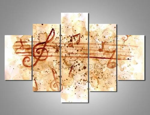 Vista 89 de Tumovo Music - 5 piezas pintura sobre lienzo