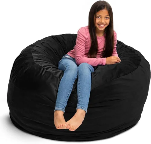 Vista 27 de ULTIMATE SACK 4000 Silla Puf de 4 Pies, Funda de Gamuza Burdeos – Tumbona de Espuma de Gran Tamaño, Asiento de Suelo, Sofá Pequeño o Sofá Cama