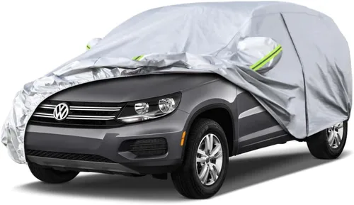 Vista 158 de KouKou Funda impermeable para automóvil SUV adecuada para BMW X1 de 2009 a 2025, 7 capas a prueba de viento para todo tipo de clima, cubierta