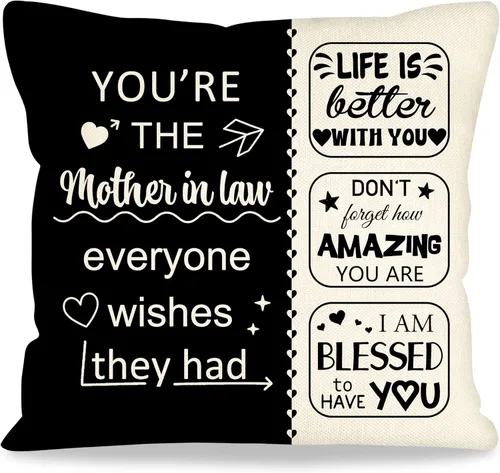 Vista 17 de Fundas de almohada decorativas de 18 x 18 pulgadas con ideas de regalos para familiares y amigos, regalos después de una cirugía, regalo para el Un