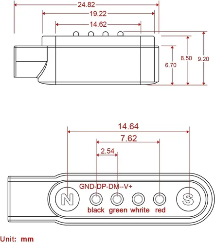 Vista 5 de Cargador universal para reloj inteligente, magnético, accesorios de reloj inteligente de 4 pines de 0.300 in, cable de cargador magnético