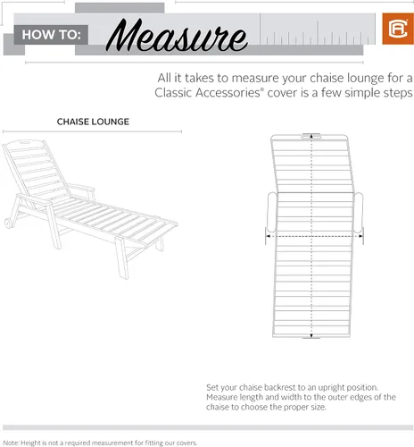 Vista 3 de Funda para tumbonas Terrazzo de Classic Accessories, M, Arena