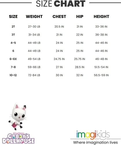 Vista 7 de Dreamworks Gabby's Dollhouse Sudadera con capucha y cremallera para niñas pequeñas y grandes