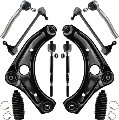 Vista 168 de Detroit Axle - Kit de suspensión delantera de 10 piezas para Chevrolet Trailblazer GMC Envoy 2002-2009 2003 2004 2005 2006 2007 2008 Brazos