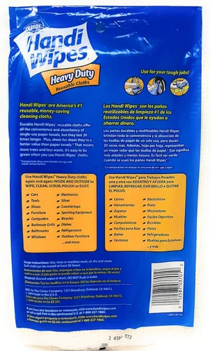 Vista 3 de Handi Wipes Paños reutilizables resistentes, el color puede variar, 3 unidades (paquete de 4)