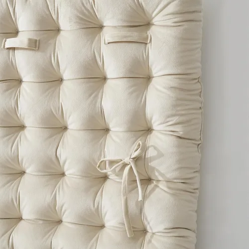 Vista 8 de DormCo Rainha - Cabecero universitario copetudo, color crema natural