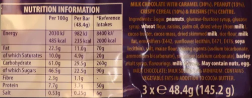 Vista 2 de Cadbury Barra de picnic (paquete de 6) de Cadbury [Foods]