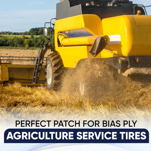 Vista 4 de Hornet Tire Bias Tractor Parche de reparación de neumáticos HTP1 - Parche individual (9 x 9 pulgadas, 4 capas)