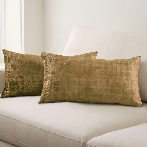 Vista 18 de Home Soft Things Juego de 4 fundas de almohada de terciopelo texturizado, 20 x 20 pulgadas, color gris pardo simple, fundas decorativas modernas