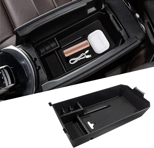 TTCR-II Compatible with Mercedes Benz C Class W205 Center Console Organizer 2015-2021 (Sedan & Coupe Only), for GLC W253 Console Organizer Tray