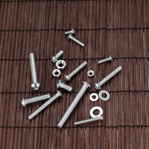 Vista 3 de Kit de surtido de 720 piezas de tuercas y pernos, juego de tornillos y tuercas de acero al carbono M3 M4 M5 y arandelas, juego de tornillos