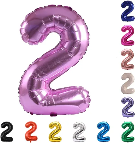 Vista 89 de YPSelected Globo de aluminio grande de 32 pulgadas con número de helio, cumpleaños, boda, fiesta, 0-9 (azul bebé, 0)