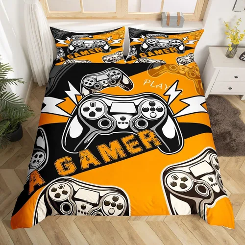 Vista 28 de Juego de ropa de cama de panal de abeja, funda de edredón geométrica 3D de colmena hexagonal de colmena tamaño Queen para niños y hombres, funda