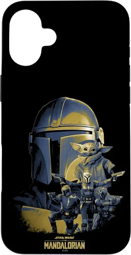 Vista 22 de Funda para iPhone 16 Star Wars: The Mandalorian Group Shot Mashup C9