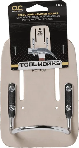 Vista 4 de Custom Leathercraft 439 - Porta martillo de acero resistente con asa de acero