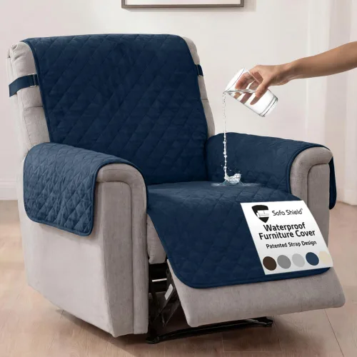 Vista 161 de Sofa Shield® Fundas de sofá para perros, protector reversible de muebles con correa, funda de cojín resistente a manchas y desgarros, asiento de 70