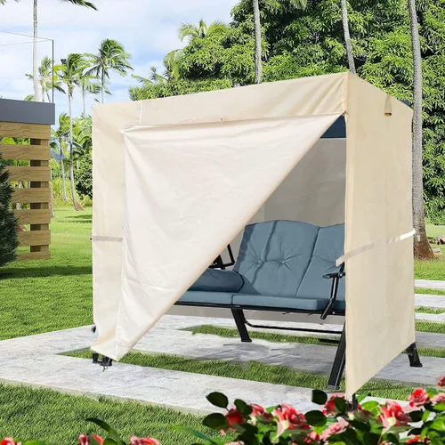 Vista 5 de Ourdoor Swing Cove, Cubierta para Hamaca de 2 Asientos Triples, Cubierta para Columpio de Jardín, Cubierta para Silla Planeadora de Hamaca