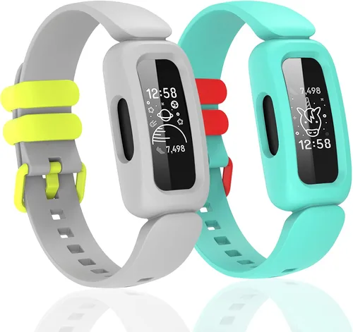 Vista 8 de Bandas de silicona compatibles con Fitbit Ace 3, bandas de repuesto suaves impermeables para Ace 3 bandas para niños y niñas, accesorios de pulsera