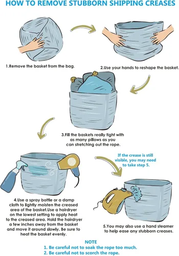 Vista 7 de UBBCARE Juego de 4 cestas de almacenamiento de 11 x 10.5 x 10.5 pulgadas, cesta de cuerda de algodón para estantes, juguetes, libros, cubos