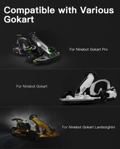 Vista 6 de STIO Kit de protección de plástico delantero para GoKart Pro, compatible con Ninebot de Segway GoKart Pro, reemplazos de parachoques delantero