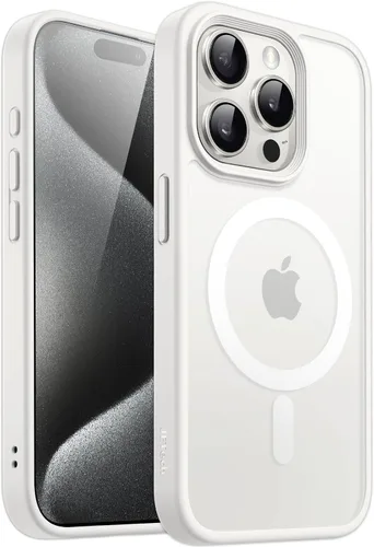 Vista 32 de JETech Funda magnética mate para iPhone 15, color negro