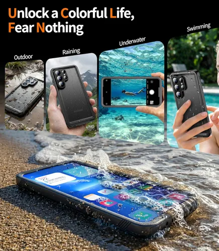 Vista 7 de Cozycase Compatible con funda impermeable para iPhone 11, protector de pantalla incorporado, cubierta de parachoques resistente de cuerpo completo